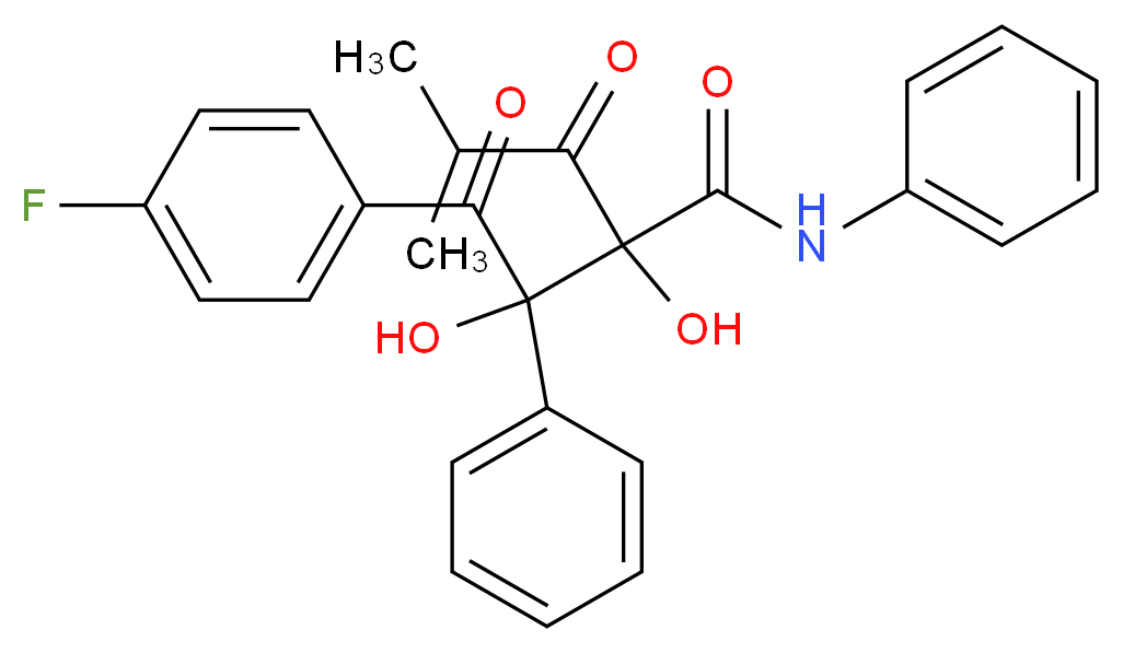 Dihydroxy Diketo Atorvastatin Impurity_分子结构_CAS_1046118-44-8)