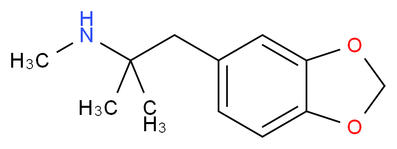 3,4-Methylenedioxy-N-methylphentermine_分子结构_CAS_81262-69-3)