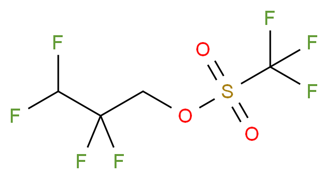 2,2,3,3-tetrafluoropropyl trifluoromethanesulfonate_分子结构_CAS_6401-02-1