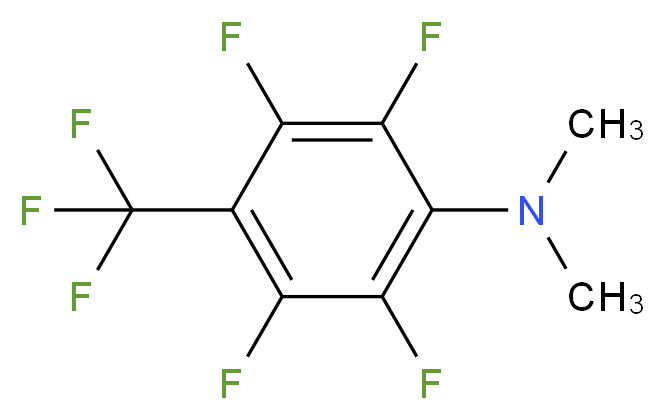 2,3,5,6-tetrafluoro-N,N-dimethyl-4-(trifluoromethyl)aniline_分子结构_CAS_28012-10-4