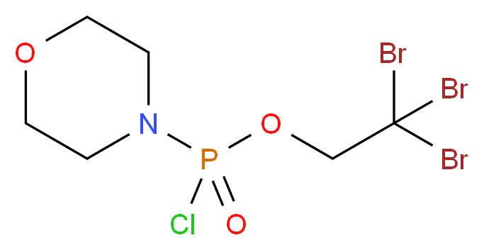(morpholin-4-yl)(2,2,2-tribromoethoxy)phosphinoyl chloride_分子结构_CAS_57575-15-2