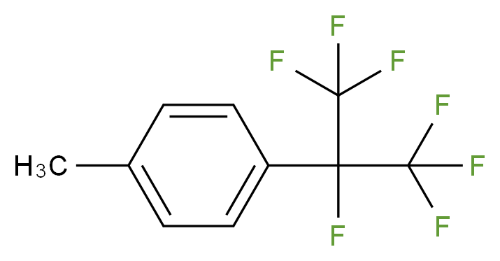 1-(heptafluoropropan-2-yl)-4-methylbenzene_分子结构_CAS_2396-26-1