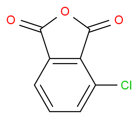 4-chloro-1,3-dihydro-2-benzofuran-1,3-dione_分子结构_CAS_117-21-5