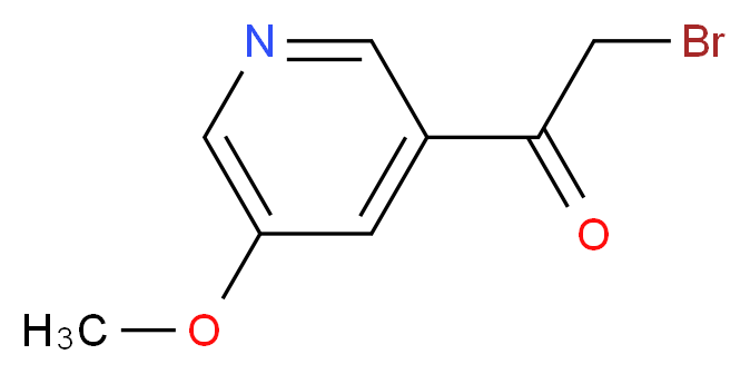 2-bromo-1-(5-methoxypyridin-3-yl)ethanone_分子结构_CAS_1196145-15-9)