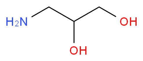 3-aminopropane-1,2-diol_分子结构_CAS_616-30-8