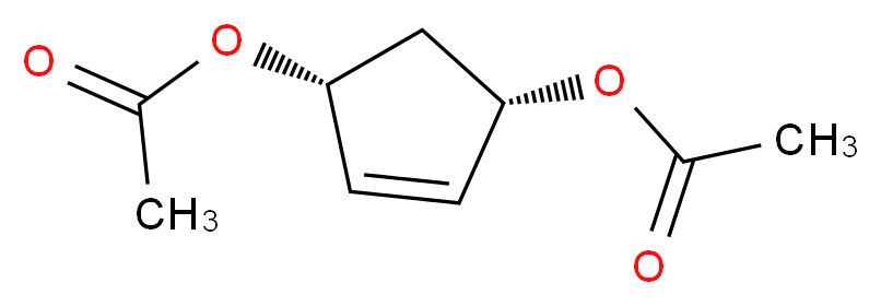 (1S,4R)-4-(acetyloxy)cyclopent-2-en-1-yl acetate_分子结构_CAS_54664-61-8