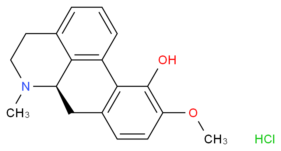 R(-)-Apocodeine hydrochloride_分子结构_CAS_641-36-1)