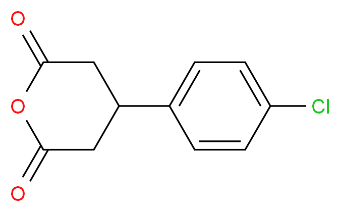 4-(4-Chlorophenyl)dihydro-2H-pyran-2,6(3H)-dione_分子结构_CAS_53911-68-5)