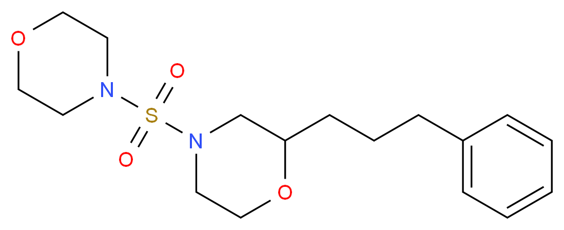 4-(4-morpholinylsulfonyl)-2-(3-phenylpropyl)morpholine_分子结构_CAS_)