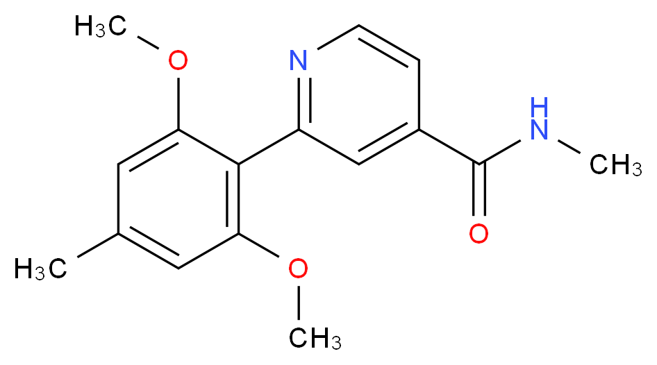 2-(2,6-dimethoxy-4-methylphenyl)-N-methylisonicotinamide_分子结构_CAS_)