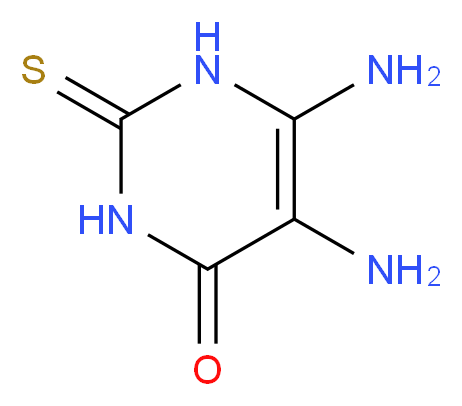 5,6-Diamino-2-thiouracil_分子结构_CAS_1004-76-8)