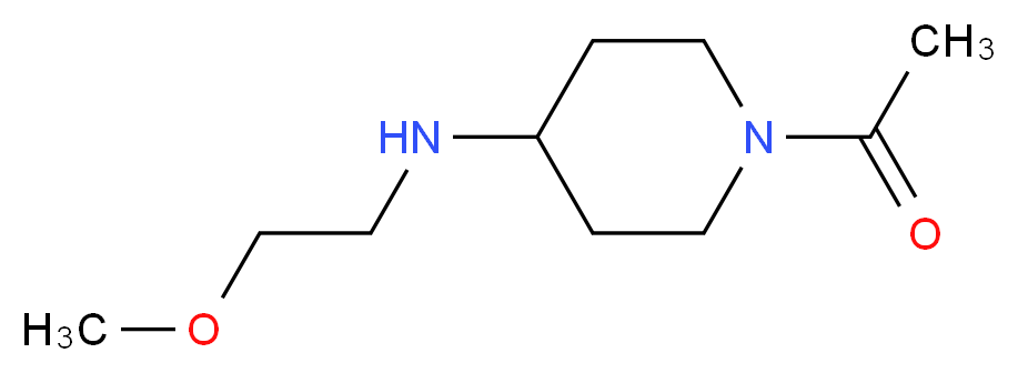 1-Acetyl-N-(methoxyethyl)piperidin-4-amine_分子结构_CAS_)