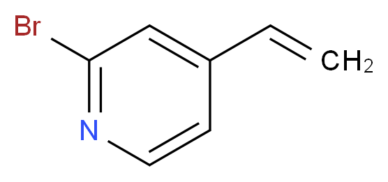 2-bromo-4-ethenylpyridine_分子结构_CAS_697300-78-0