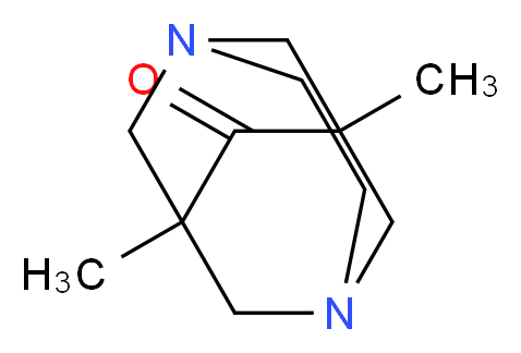 1,8-dimethyl-3,6-diazatricyclo[4.3.1.1~3,8~]undecan-9-one_分子结构_CAS_123366-49-4)