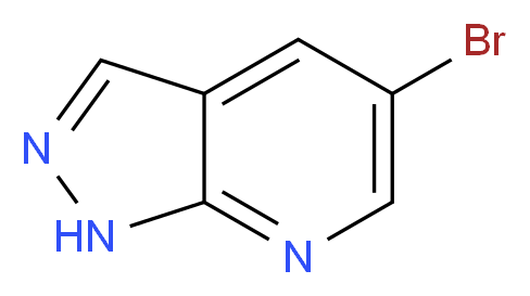 5-Bromo-1H-pyrazolo[3,4-b]pyridine_分子结构_CAS_875781-17-2)