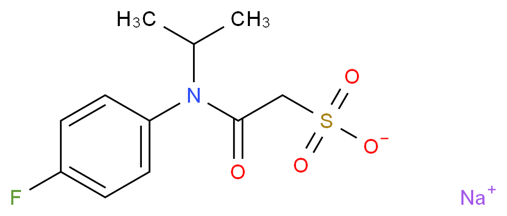 sodium [(4-fluorophenyl)(propan-2-yl)carbamoyl]methanesulfonate_分子结构_CAS_947601-87-8