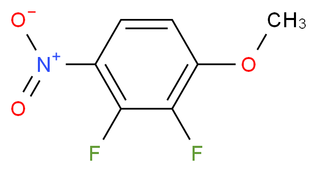 2,3-difluoro-1-methoxy-4-nitrobenzene_分子结构_CAS_66684-59-1