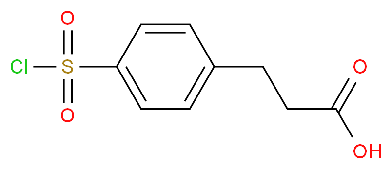 3-[4-(chlorosulfonyl)phenyl]propanoic acid_分子结构_CAS_63545-54-0)