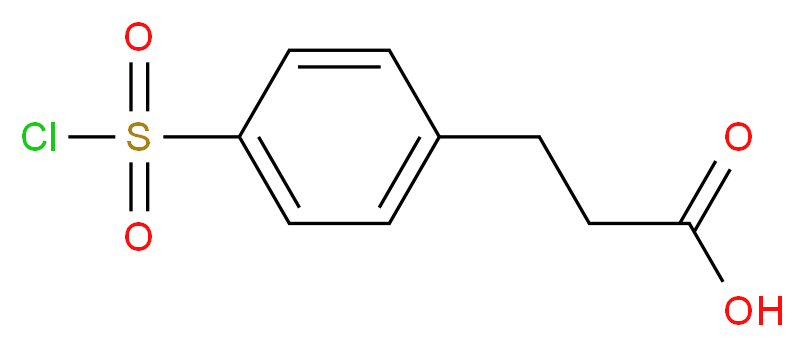 4-(Chlorosulphonyl)dihydrocinnamic acid_分子结构_CAS_63545-54-0)