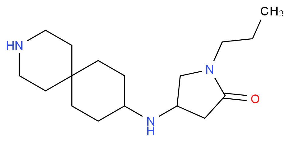 4-(3-azaspiro[5.5]undec-9-ylamino)-1-propylpyrrolidin-2-one_分子结构_CAS_)