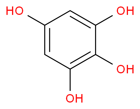 benzene-1,2,3,5-tetrol_分子结构_CAS_634-94-6