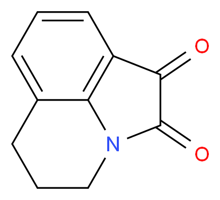 5,6-Dihydro-4H-pyrrolo[3,2,1-ij]quinoline-1,2-dione_分子结构_CAS_4290-72-6)