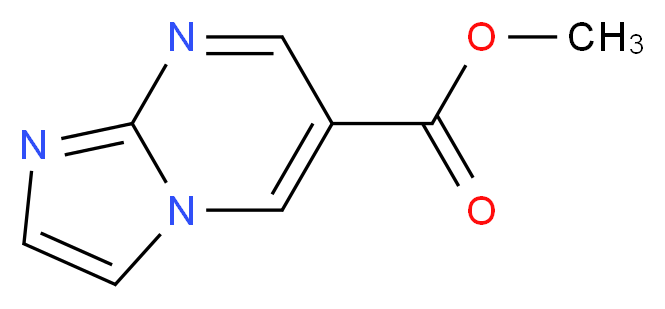 Methyl imidazo[1,2-a]pyrimidine-6-carboxylate_分子结构_CAS_944906-58-5)