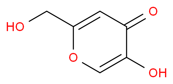 KOJIC ACID_分子结构_CAS_501-30-4)