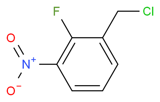 1-(chloromethyl)-2-fluoro-3-nitrobenzene_分子结构_CAS_1020718-00-6