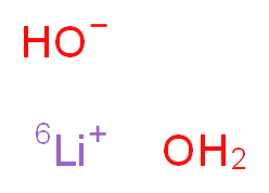 (<sup>6</sup>Li)lithium(1+) ion hydrate oxidanide_分子结构_CAS_76576-67-5