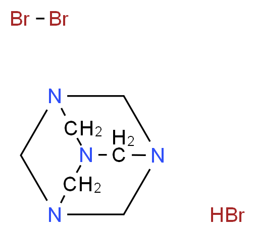 1,3,5,7-tetraazatricyclo[3.3.1.1<sup>3</sup>,<sup>7</sup>]decane dibromane hydrobromide_分子结构_CAS_149261-40-5