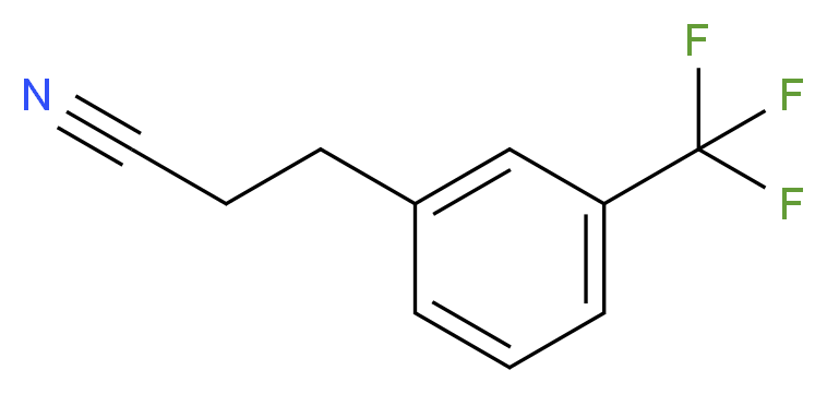 3-[3-(trifluoromethyl)phenyl]propanenitrile_分子结构_CAS_95096-06-3