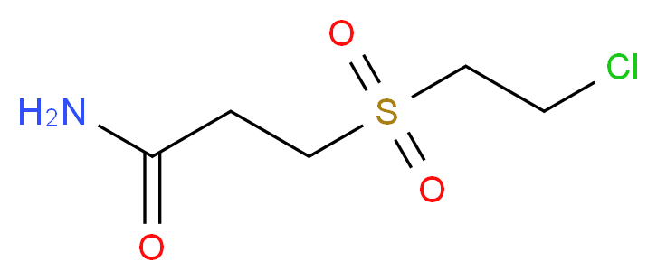 3-(2-chloroethanesulfonyl)propanamide_分子结构_CAS_1562-40-9