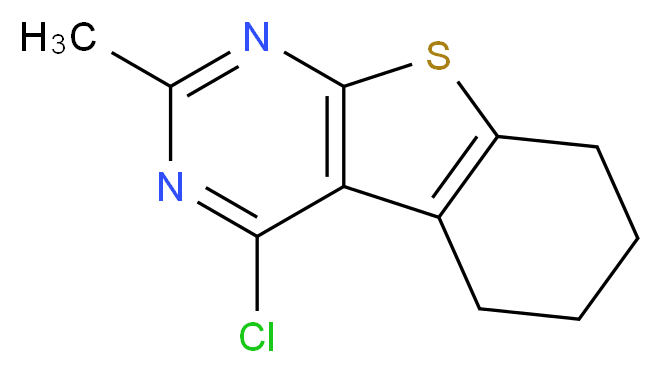 3-chloro-5-methyl-8-thia-4,6-diazatricyclo[7.4.0.0?,?]trideca-1(9),2,4,6-tetraene_分子结构_CAS_81765-97-1