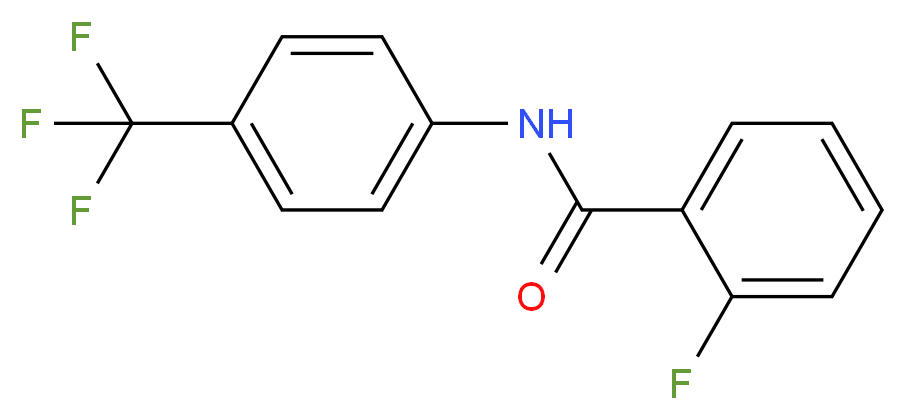 N-[4-(Trifluoromethyl)phenyl]-2-fluorobenzamide 97%_分子结构_CAS_)