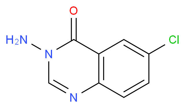 3-amino-6-chloro-3,4-dihydroquinazolin-4-one_分子结构_CAS_5584-16-7