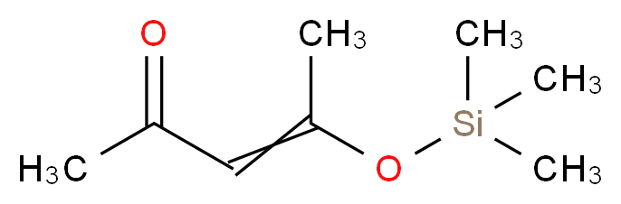 4-(三甲基硅氧基)-3-戊烯-2-酮_分子结构_CAS_13257-81-3)