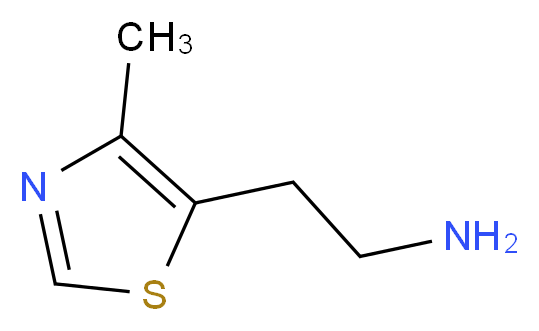 2-(4-methylthiazol-5-yl)ethanamine_分子结构_CAS_58981-35-4)