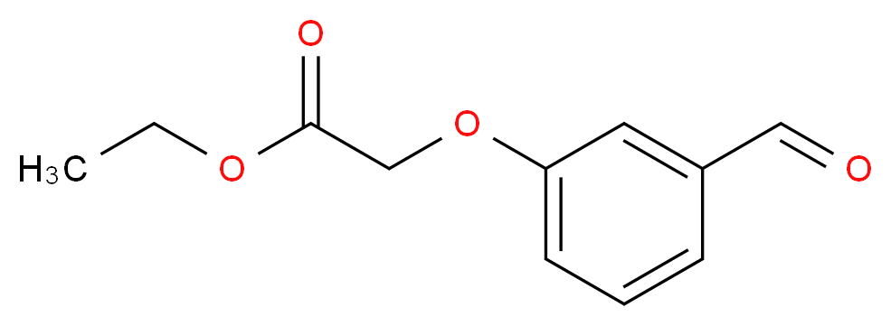 ethyl 2-(3-formylphenoxy)acetate_分子结构_CAS_51264-68-7