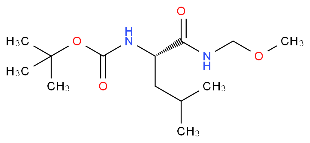 (S)-tert-Butyl (1-((methoxymethyl)amino)-4-methyl-1-oxopentan-2-yl)carbamate_分子结构_CAS_87694-50-6)