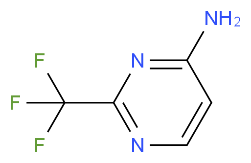 2-Trifluoromethyl-pyrimidin-4-ylamine_分子结构_CAS_672-42-4)