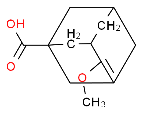 10-methoxy-1,2,3,4,5,6,8,9-octahydroadamantane-1-carboxylic acid_分子结构_CAS_1283717-43-0