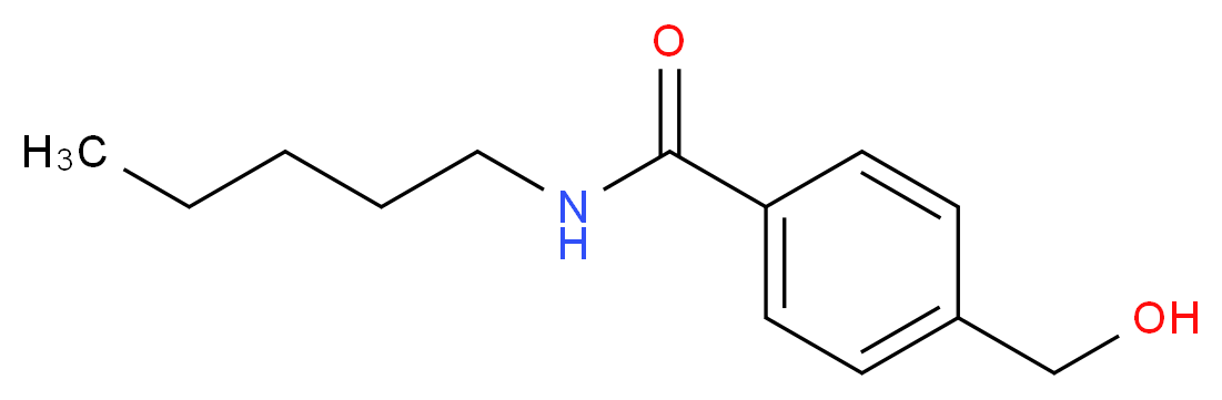 4-(hydroxymethyl)-N-pentylbenzamide_分子结构_CAS_328015-11-8