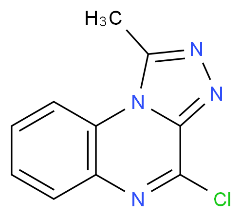 4-chloro-1-methyl-[1,2,4]triazolo[4,3-a]quinoxaline_分子结构_CAS_91895-39-5