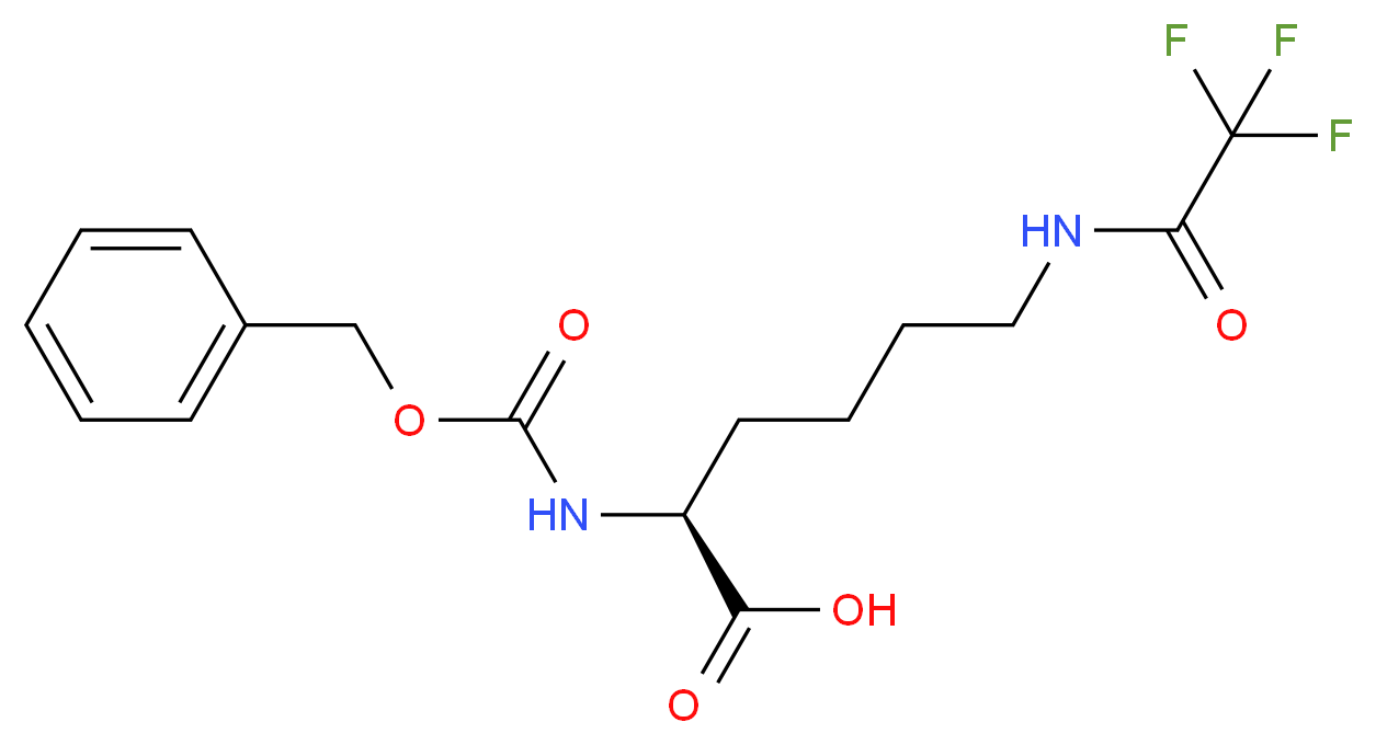 N2-(Benzyloxycarbonyl)-N6-trifluoroacetyl-L-lysine 95%_分子结构_CAS_14905-30-7)