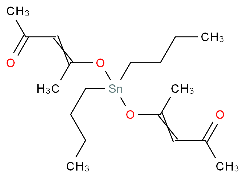 4-({dibutyl[(4-oxopent-2-en-2-yl)oxy]stannyl}oxy)pent-3-en-2-one_分子结构_CAS_22673-19-4