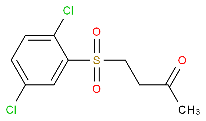 4-(2,5-dichlorobenzenesulfonyl)butan-2-one_分子结构_CAS_336195-37-0