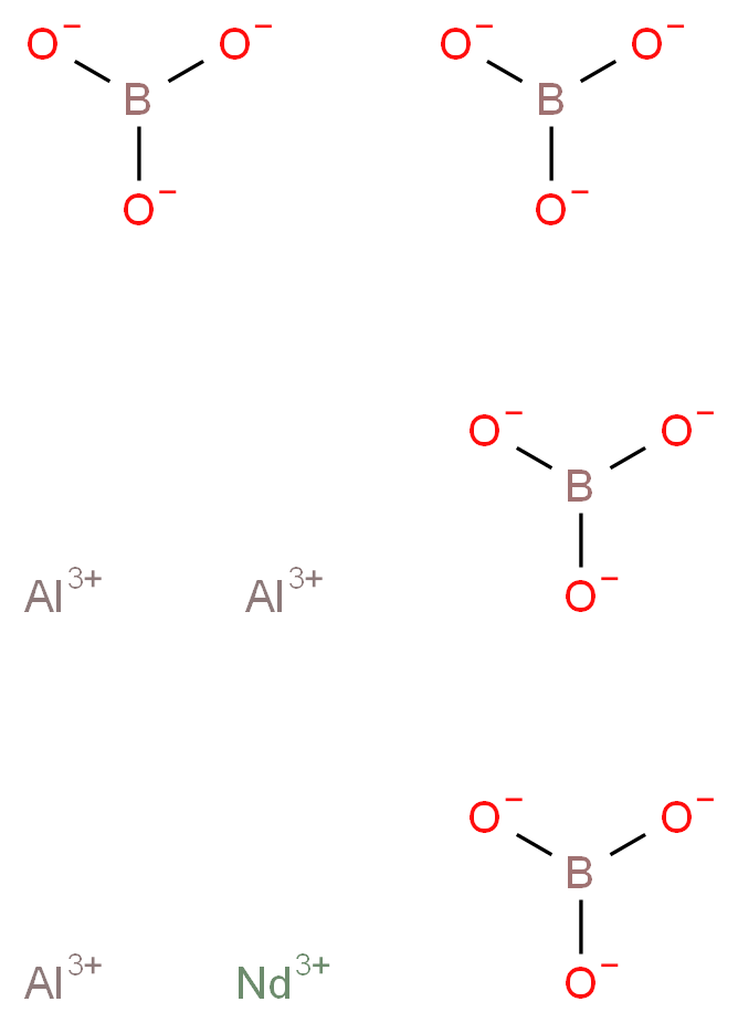 Neodymium aluminium borate_分子结构_CAS_)