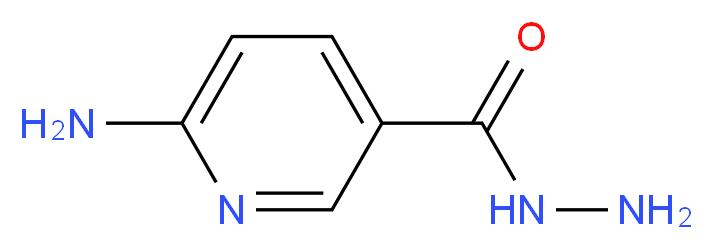 6-aminopyridine-3-carbohydrazide_分子结构_CAS_42596-56-5