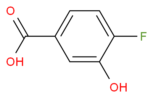 4-fluoro-3-hydroxybenzoic acid_分子结构_CAS_51446-31-2